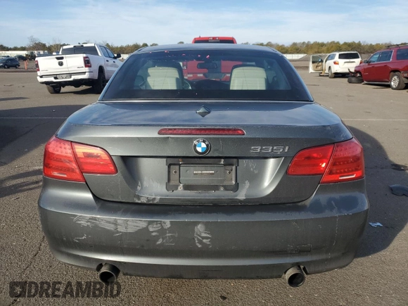 2011 BMW 3 Series 335i with VIN WBADX7C52BE581520, listed as a Copart auction lot 46274205 with 43,724 mi miles and Salvage Title. Bid and sale history available at carsss.com. Image 6.