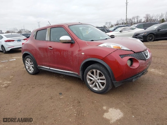 2012 Nissan Juke SV with VIN JN8AF5MV1CT118314, listed as a IAAI auction lot 41458310 with 1 mi miles. Bid and sale history available at carsss.com. Image 1.