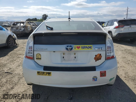 2012 Toyota Prius with VIN JTDKN3DP8C3004903, listed as a Copart auction lot 53316975 with 111,506 mi miles and Clean Title. Bid and sale history available at DreamBid. Image 6.