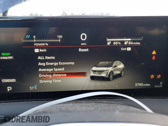 2024 Nissan ARIYA Engage with VIN JN1CF0BB3RM731458, listed as a Copart auction lot 49334115 with 3,795 mi miles and Salvage Title. Bid and sale history available at DreamBid. Image 9.