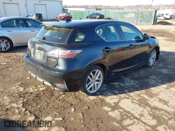 2014 Lexus CT 200h with VIN JTHKD5BH8E2181310, listed as a IAAI auction lot 41570032 with 178,382 mi miles and . Bid and sale history available at DreamBid. Image 4.