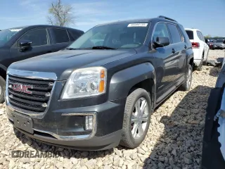 2017 GMC Terrain SLE with VIN 2GKALNEK6H6345883, listed as a Copart auction lot 46080735 with 127,656 mi miles and Salvage Title. Bid and sale history available at carsss.com. Image 1.