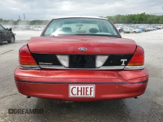 1999 Ford Crown Victoria Police with VIN 2FAFP71W7XX167653, listed as a Copart auction lot 54241955 with 81,967 mi miles and Salvage Title. Bid and sale history available at carsss.com. Image 6.