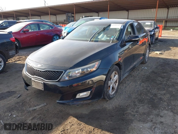 2015 Kia Optima LX with VIN 5XXGM4A75FG485653, listed as a IAAI auction lot 41082053 with 167,649 mi miles. Bid and sale history available at carsss.com. Image 11.