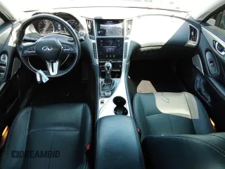 2021 Infiniti Q50 Luxe with VIN JN1EV7BR8MM753076, listed as a Copart auction lot 64990564 with 27,847 mi miles and Salvage title. Bid and sale history available at DreamBid. Image 8.