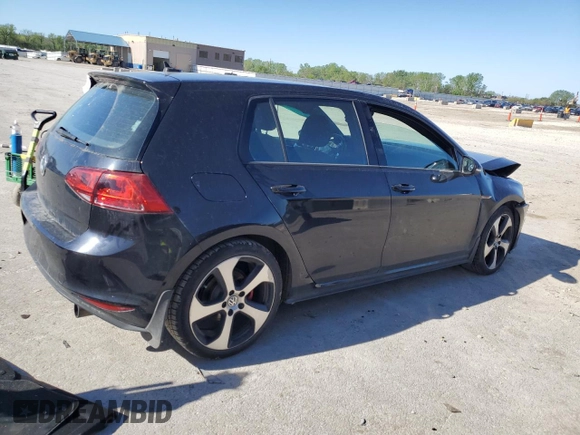 2017 Volkswagen Golf GTI S with VIN 3VW4T7AU7HM053948, listed as a Copart auction lot 51394174 with 55,278 mi miles and Salvage Title. Bid and sale history available at carsss.com. Image 3.