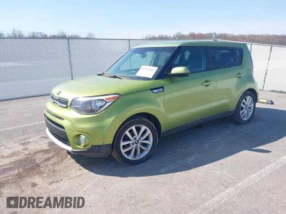 2017 Kia Soul + with VIN KNDJP3A58H7877849, listed as a IAAI auction lot 41932260 with 166,557 mi miles. Bid and sale history available at carsss.com. Image 2.