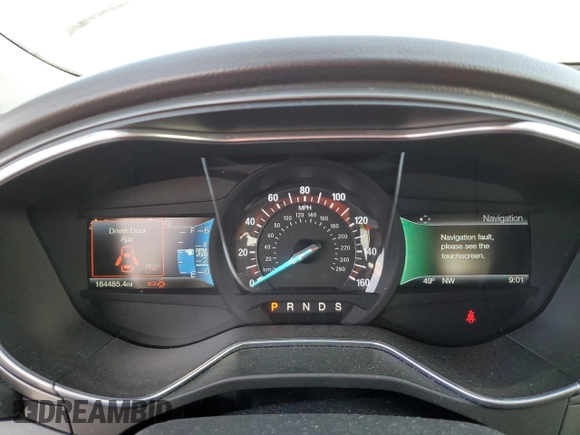 2016 Ford Fusion Titanium with VIN 3FA6P0D99GR278636, listed as a Copart auction lot 50372025 with 164,485 mi miles and Salvage title. Bid and sale history available at DreamBid. Image 9.