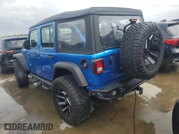 2022 Jeep Wrangler Unlimited Willys with VIN 1C4HJXDN0NW254617, listed as a Copart auction lot 74772844 with Not Provided miles and Non Repairable. Bid and sale history available at DreamBid. Image 2.