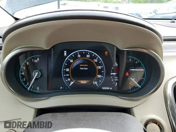 2015 Buick LaCrosse Leather with VIN 1G4GB5G30FF137138, listed as a Copart auction lot 54259285 with 169,384 mi miles and Salvage Title. Bid and sale history available at DreamBid. Image 9.