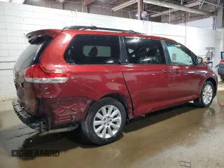 2014 Toyota Sienna LE with VIN 5TDJK3DC9ES083307, listed as a Copart auction lot 57939385 with 132,494 mi miles and Salvage title. Bid and sale history available at DreamBid. Image 3.