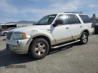 2005 Ford Expedition Eddie Bauer z VIN 1FMFU18545LB05999, wystawiony jako Copart lot #81604214 z przebiegiem 290 904 mil mil oraz Czysty tytuł • Clean title. Historia ofert i sprzedaży dostępna na DreamBid. Obrazek 1.