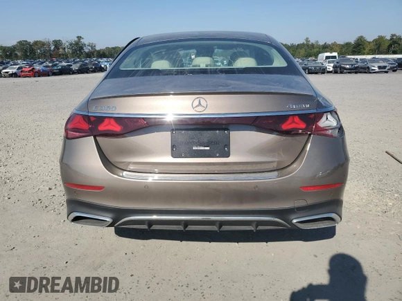2024 Mercedes-Benz E-Class E 350 with VIN W1KLF4HB8RA050814, listed as a Copart auction lot 74299264 with 5,201 mi miles and Salvage Title. Bid and sale history available at carsss.com. Image 6.