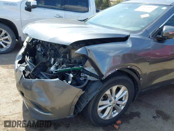 2015 Nissan Rogue SL with VIN 5N1AT2MV5FC926023, listed as a IAAI auction lot 41876812 with 120,736 mi miles and . Bid and sale history available at carsss.com. Image 6.