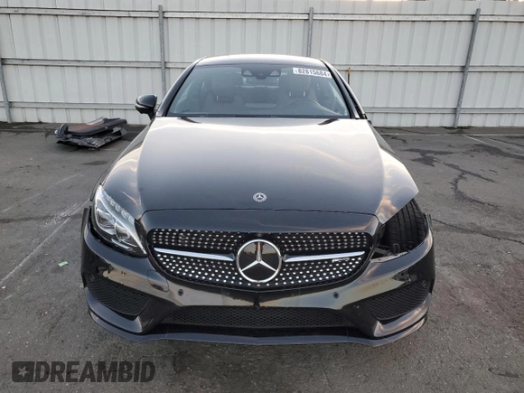 2018 Mercedes-Benz C 43 AMG with VIN WDDWJ6EB4JF640169, listed as a Copart auction lot 82815684 with 47,739 mi miles and Salvage Title. Bid and sale history available at DreamBid. Image 5.