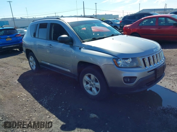 2017 Jeep Compass Sport SE with VIN 1C4NJCBA3HD185854, listed as a IAAI auction lot 42365395 with 100,308 mi miles and . Bid and sale history available at DreamBid. Image 1.