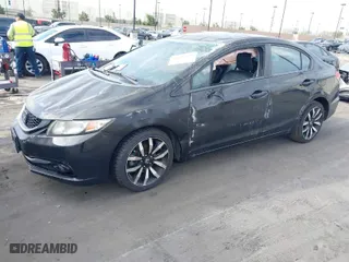 2014 Honda Civic Sedan EX-L with VIN 19XFB2F9XEE209282, listed as a IAAI auction lot 41688220 with 152,681 mi miles. Bid and sale history available at carsss.com. Image 2.