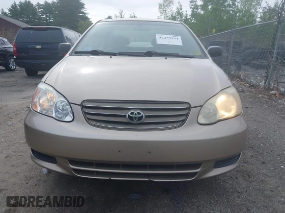 2004 Toyota Corolla CE with VIN 2T1BR32E44C235036, listed as a IAAI auction lot 42255194 with 154,580 mi miles and . Bid and sale history available at DreamBid. Image 6.