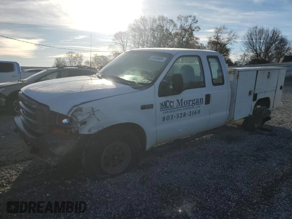 2000 Ford F-250 with VIN 1FDNX20L5YEC28707, listed as a Copart auction lot 83898604 with 251,702 mi miles and Salvage title. Bid and sale history available at DreamBid. Image 1.