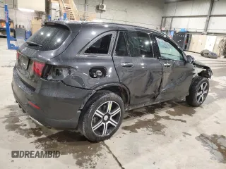 2021 Mercedes-Benz GLC with VIN W1N0G8EB3MV320970, listed as a Copart auction lot 82190584 with 21,520 mi miles and Salvage Title. Bid and sale history available at carsss.com. Image 3.