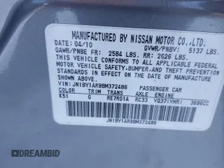 2011 Infiniti M37 with VIN JN1BY1AR9BM372486, listed as a Copart auction lot 88304585 with Not Provided miles and Salvage Title. Bid and sale history available at carsss.com. Image 12.