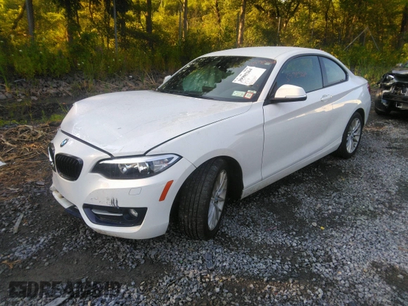 2016 BMW 2 Series 228i xDrive with VIN WBA1G9C55GV726460, listed as a IAAI auction lot 39985264 with 48,379 mi miles. Bid and sale history available at carsss.com. Image 2.