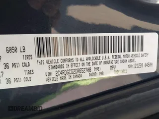 2013 Dodge Grand Caravan SXT with VIN 2C4RDGCG2DR652708, listed as a IAAI auction lot 42043026 with 245,442 mi miles and . Bid and sale history available at DreamBid. Image 9.