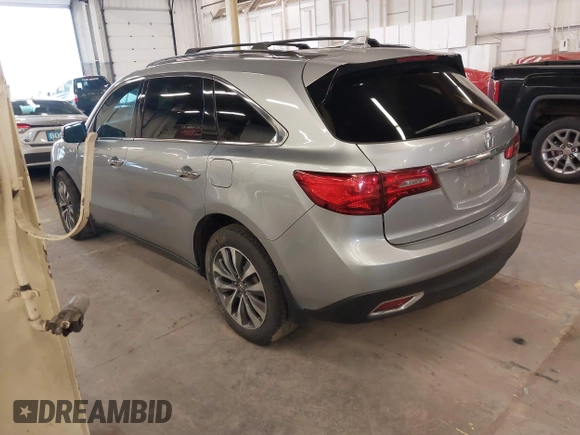 2016 Acura MDX w/Tech with VIN 5FRYD4H49GB033918, listed as a IAAI auction lot 41324182 with 181,244 mi miles. Bid and sale history available at carsss.com. Image 3.