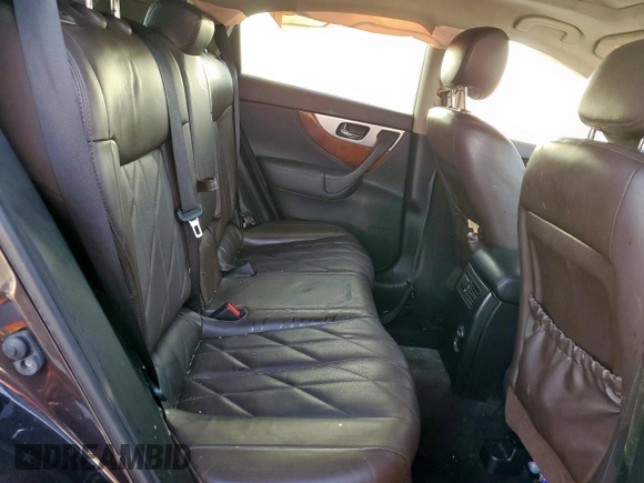 2015 Infiniti QX70 with VIN JN8CS1MU1FM381938, listed as a Copart auction lot 53502405 with Not provided miles and Salvage title. Bid and sale history available at DreamBid. Image 10.