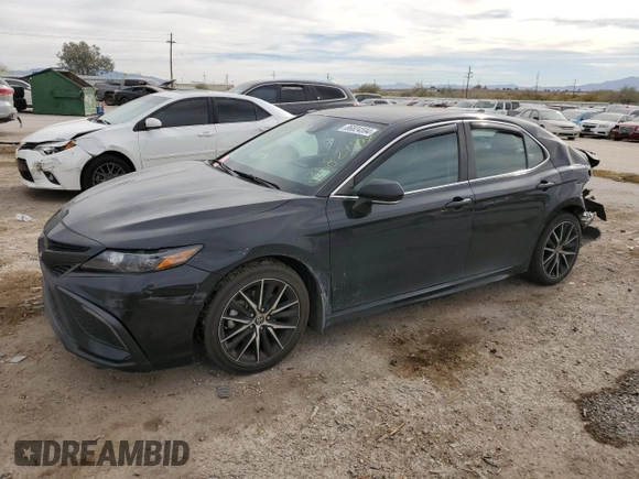 2022 Toyota Camry SE with VIN 4T1G11AK8NU029310, listed as a Copart auction lot 86824594 with 95,856 mi miles and Salvage Title. Bid and sale history available at carsss.com. Image 1.