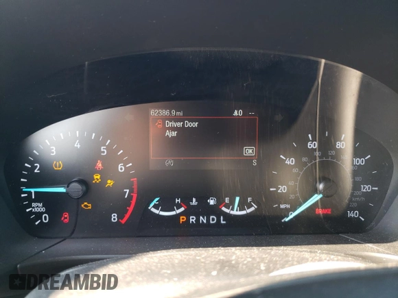 2020 Ford Escape SEL with VIN 1FMCU9H60LUB08237, listed as a Copart auction lot 61468715 with 62,386 mi miles and Salvage title. Bid and sale history available at DreamBid. Image 9.