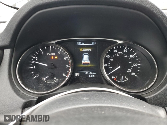 2016 Nissan Rogue SV with VIN KNMAT2MVXGP666538, listed as a Copart auction lot 45104455 with 101,104 mi miles and Salvage Title. Bid and sale history available at DreamBid. Image 9.