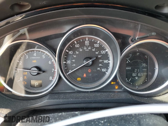 2016 Mazda CX-9 Sport with VIN JM3TCABY8G0105397, listed as a Copart auction lot 74907874 with 82,169 mi miles and Salvage Title. Bid and sale history available at carsss.com. Image 9.