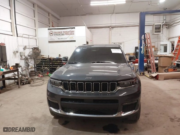 2022 Jeep Grand Cherokee L Limited with VIN 1C4RJKBG1N8520064, listed as a IAAI auction lot 41513702 with 74,769 mi miles. Bid and sale history available at carsss.com. Image 12.