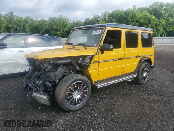 2017 Mercedes-Benz G 63 AMG with VIN WDCYC7DF0HX263541, listed as a Copart auction lot 61446875 with 54,680 mi miles and Salvage title. Bid and sale history available at DreamBid. Image 1.