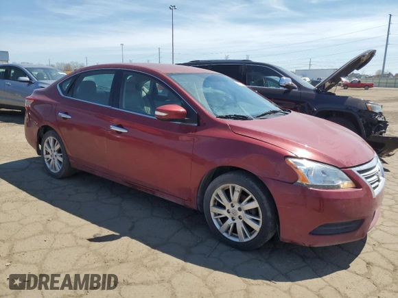 2015 Nissan Sentra SR with VIN 3N1AB7AP1FY354243, listed as a Copart auction lot 54021985 with 103,912 mi miles and Clean Title. Bid and sale history available at DreamBid. Image 4.