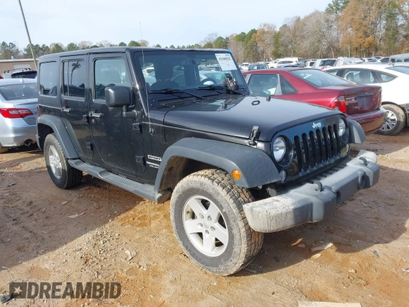 2017 Jeep Wrangler Unlimited Sport with VIN 1C4BJWDG7HL745466, listed as a IAAI auction lot 41040828 with 86,269 mi miles. Bid and sale history available at carsss.com. Image 1.