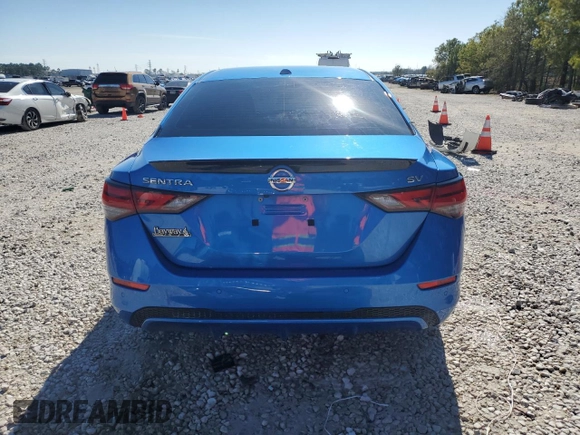 2022 Nissan Sentra SV with VIN 3N1AB8CVXNY272950, listed as a Copart auction lot 42113565 with 62,541 mi miles and Salvage Title. Bid and sale history available at carsss.com. Image 6.