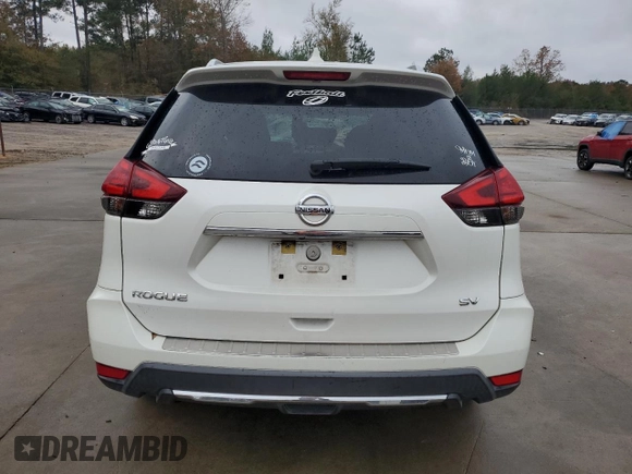 2017 Nissan Rogue SV with VIN KNMAT2MT8HP604376, listed as a Copart auction lot 83649814 with 87,119 mi miles and Salvage Title. Bid and sale history available at carsss.com. Image 6.