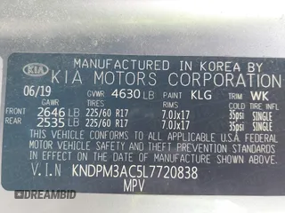 2020 Kia Sportage LX with VIN KNDPM3AC5L7720838, listed as a IAAI auction lot 41458808 with 52,689 mi miles and . Bid and sale history available at DreamBid. Image 9.