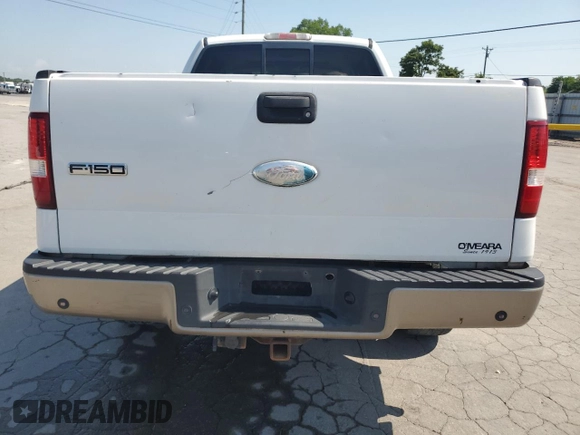 2006 Ford F-150 XLT with VIN 1FTPW14V16FB53159, listed as a Copart auction lot 61942235 with 251,336 mi miles and Salvage title. Bid and sale history available at DreamBid. Image 6.