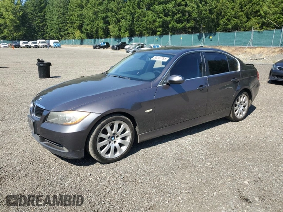 2006 BMW 3 Series 330i with VIN WBAVB33506KR72281, listed as a Copart auction lot 65057785 with 190,277 mi miles and Salvage title. Bid and sale history available at DreamBid. Image 1.