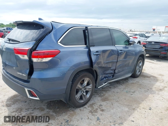 2019 Toyota Highlander Limited z VIN 5TDDZRFH5KS714411, wystawiony jako IAAI lot #42366943 z przebiegiem Nie podano mil oraz . Historia ofert i sprzedaży dostępna na DreamBid. Obrazek 4.