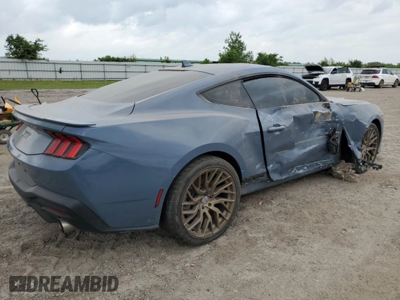 2024 Ford Mustang GT with VIN 1FA6P8CF9R5422018, listed as a Copart auction lot 53167825 with Not provided miles and Salvage title. Bid and sale history available at DreamBid. Image 3.