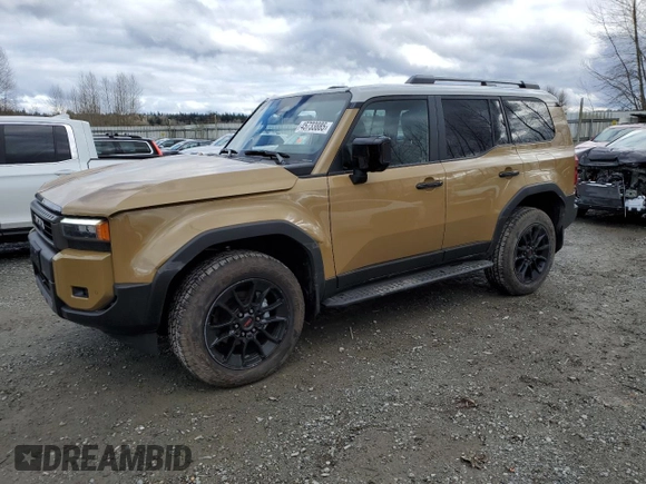 2024 Toyota Land Cruiser z VIN JTEABFAJ8RK010961, wystawiony jako Copart lot #45733885 z przebiegiem 3 013 mil mil oraz Szkoda całkowita • Salvage title. Historia ofert i sprzedaży dostępna na DreamBid. Obrazek 1.