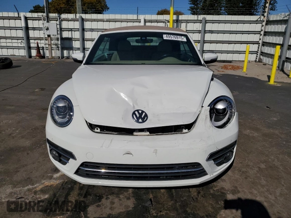 2018 Volkswagen Beetle S with VIN 3VW5DAAT1JM510524, listed as a Copart auction lot 49576915 with 48,750 mi miles and Salvage title. Bid and sale history available at DreamBid. Image 5.