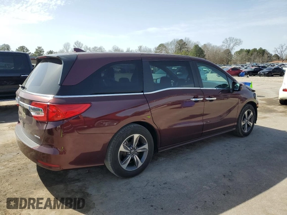 2018 Honda Odyssey Touring with VIN 5FNRL6H81JB076891, listed as a Copart auction lot 48301765 with 99,129 mi miles and Salvage Title. Bid and sale history available at carsss.com. Image 3.