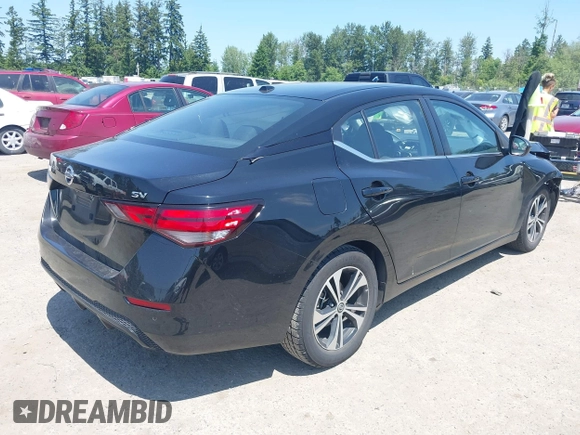2022 Nissan Sentra SV z VIN 3N1AB8CV0NY256613, wystawiony jako IAAI lot #42440347 z przebiegiem 65 030 mil mil oraz . Historia ofert i sprzedaży dostępna na DreamBid. Obrazek 4.