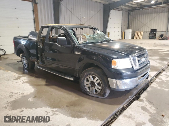 2007 Ford F-150 XLT with VIN 1FTPX14V77FA54876, listed as a Copart auction lot 51989195 with 0 mi miles and Salvage Title. Bid and sale history available at carsss.com. Image 4.