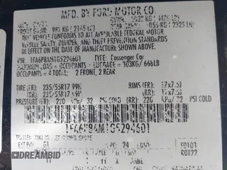 2016 Ford Mustang V6 с VIN 1FA6P8AM1G5294601, выставлен на аукционе IAAI как лот 42336911 с пробегом 113 140 миль миль и . История ставок и продаж доступна на DreamBid. Изображение 9.